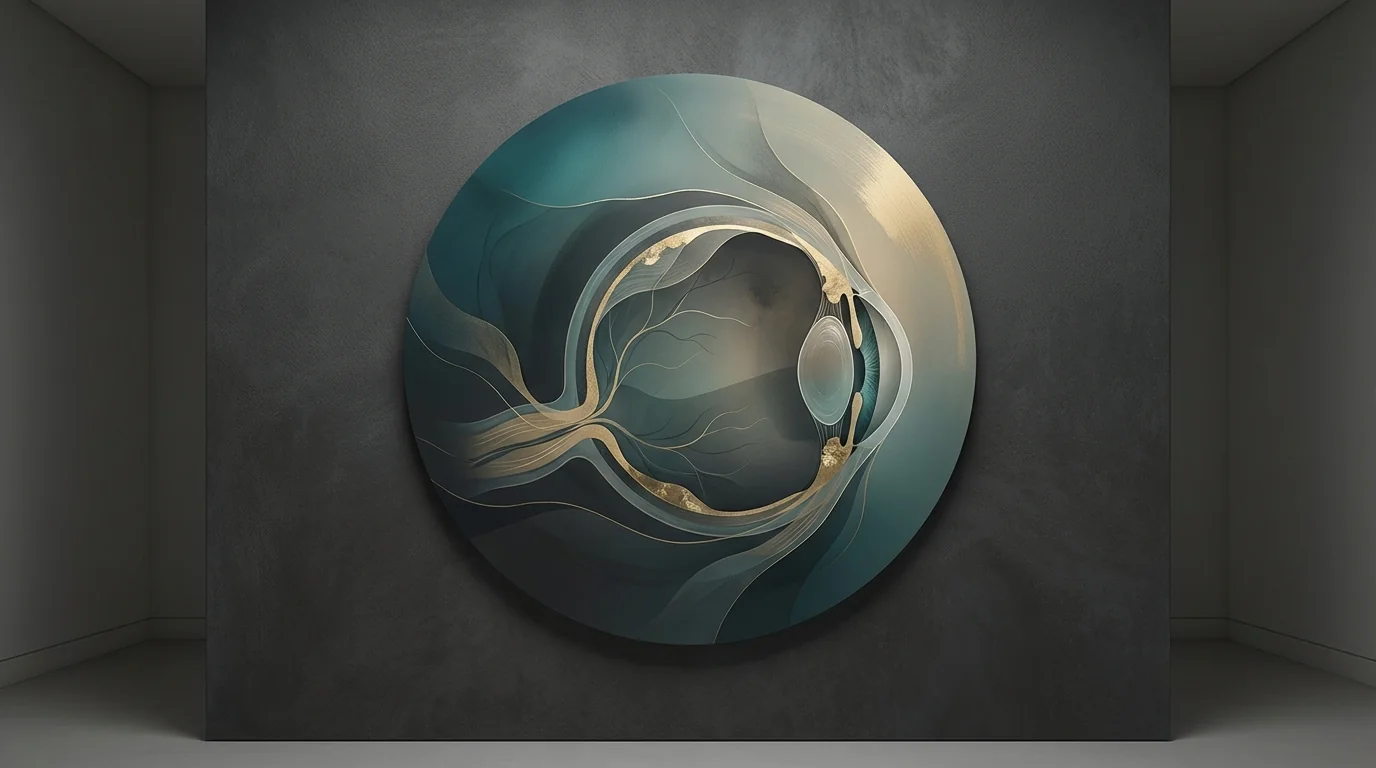 Abstract glaucoma theme with circular gradients