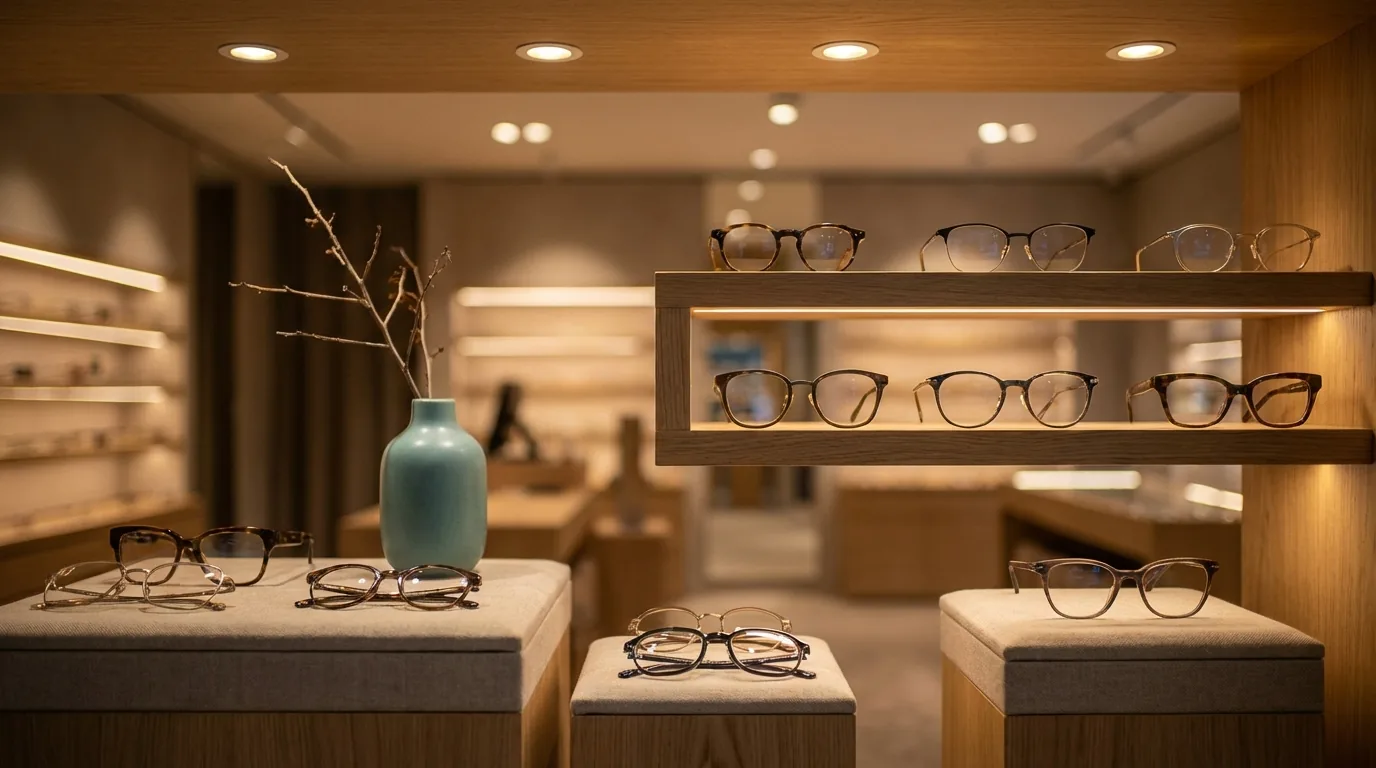 Designer eyeglasses selection