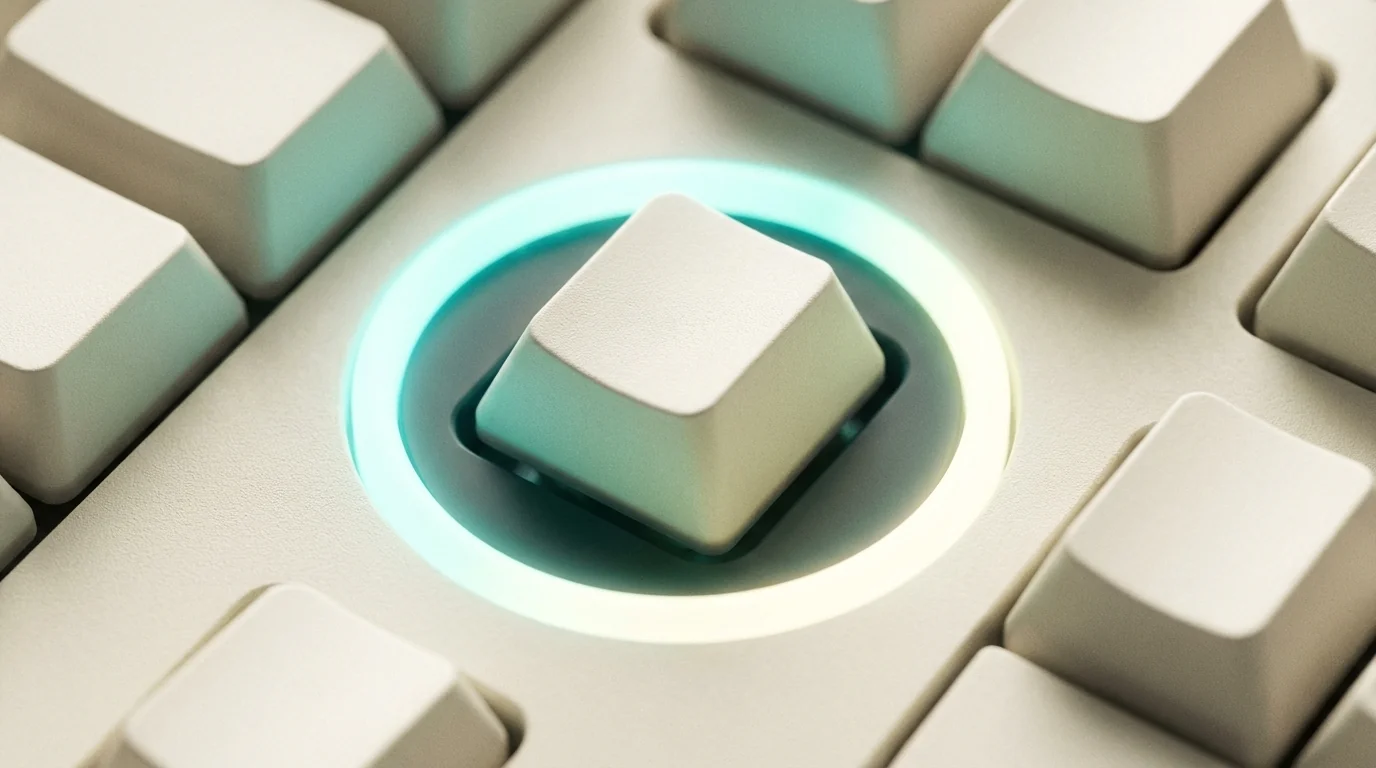 Accessibility themed image with keyboard focus glow