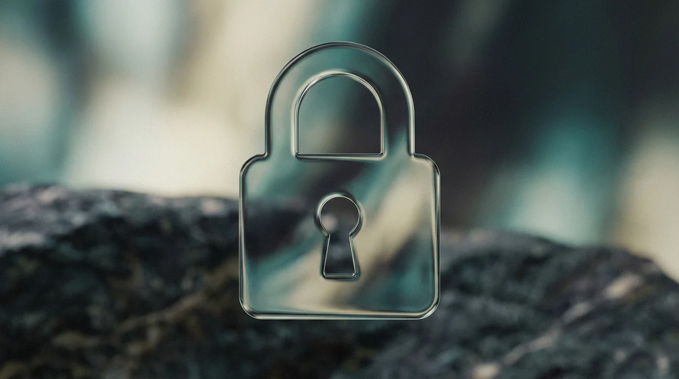 Privacy and data security themed abstract image