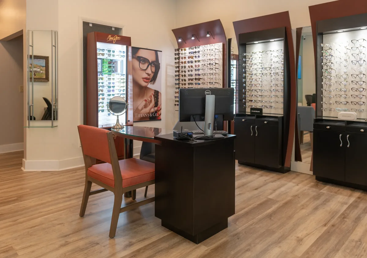 Optical dispensing desk at Classic Vision Care Kennesaw
